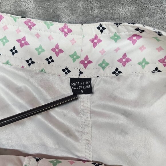 Volcom Board shorts womens juniors size 9 beach Surf graphic all over print - Picture 11 of 12